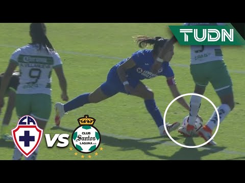 ¡Mano! ¡Pero no marcan penal! | Cruz Azul 0-0 Santos | Guard1anes 2020 Liga Mx Femenil J16 | TUDN