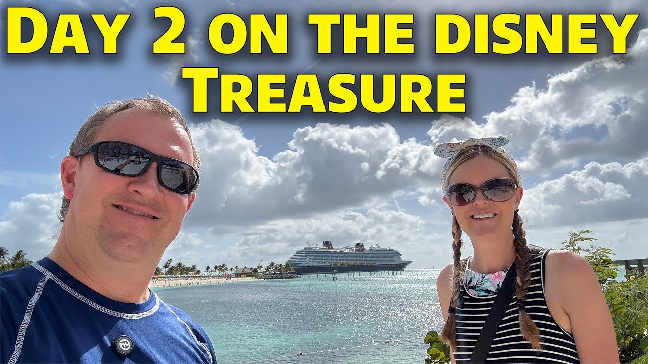 Day 2 on The Disney Treasure - Castaway Cay, Haunted Mansion Lounge & More - Disney Cruise Line