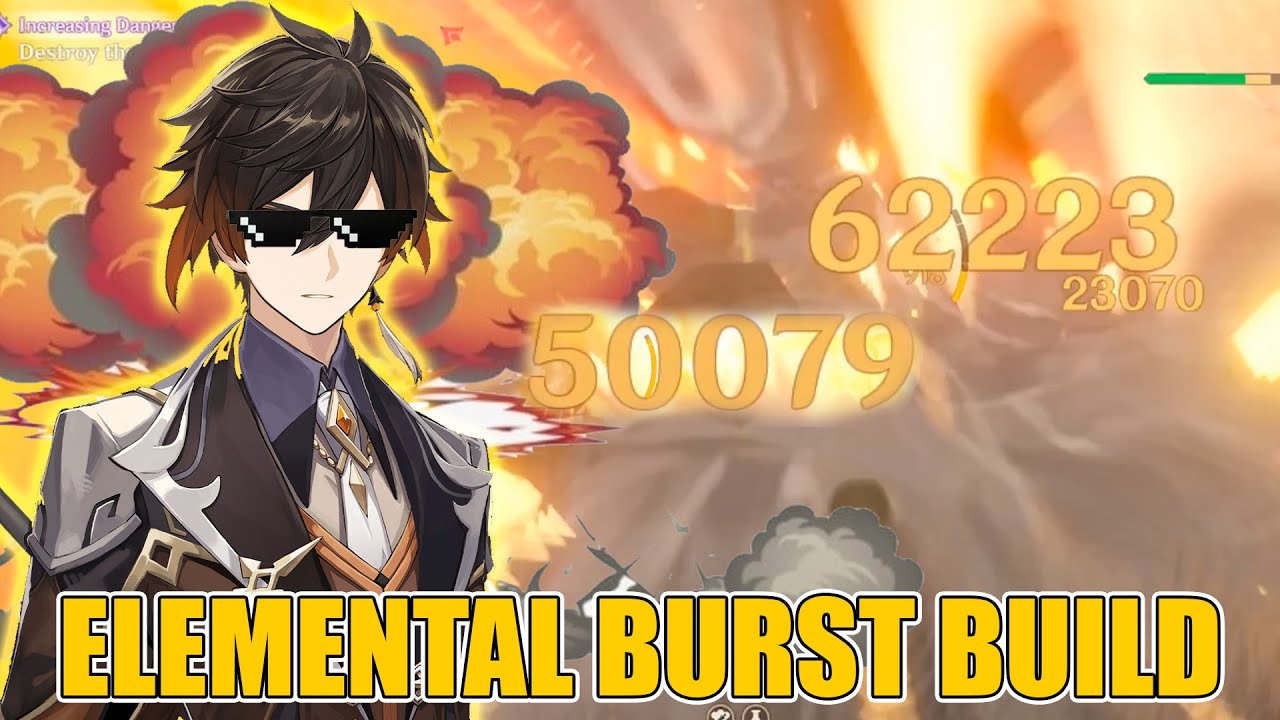 Zhongli Elemental Burst Build Showcase Genshin Impact Youtube