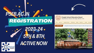 PSEB REGISTRATION 5TH & 8TH | PSEB REGISTRATION 2023-24 |