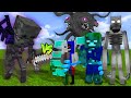 ASH SKELETON TITAN  vs SCP-096, WITHER STORM, XANS and ULTRA DROWNED! || BOSS BATTLE!