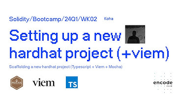 How to setup a new hardhat project (typescript + mocha + viem)