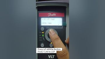 DANFOSS FC 101 HVAC Basic Drive : HOW TO COPY PARAMETERS TO LCP ( DISPLAY / KEYPAD )
