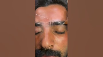 boys eyebrows threading #support #eyebrowthreading #subscribetomychannel