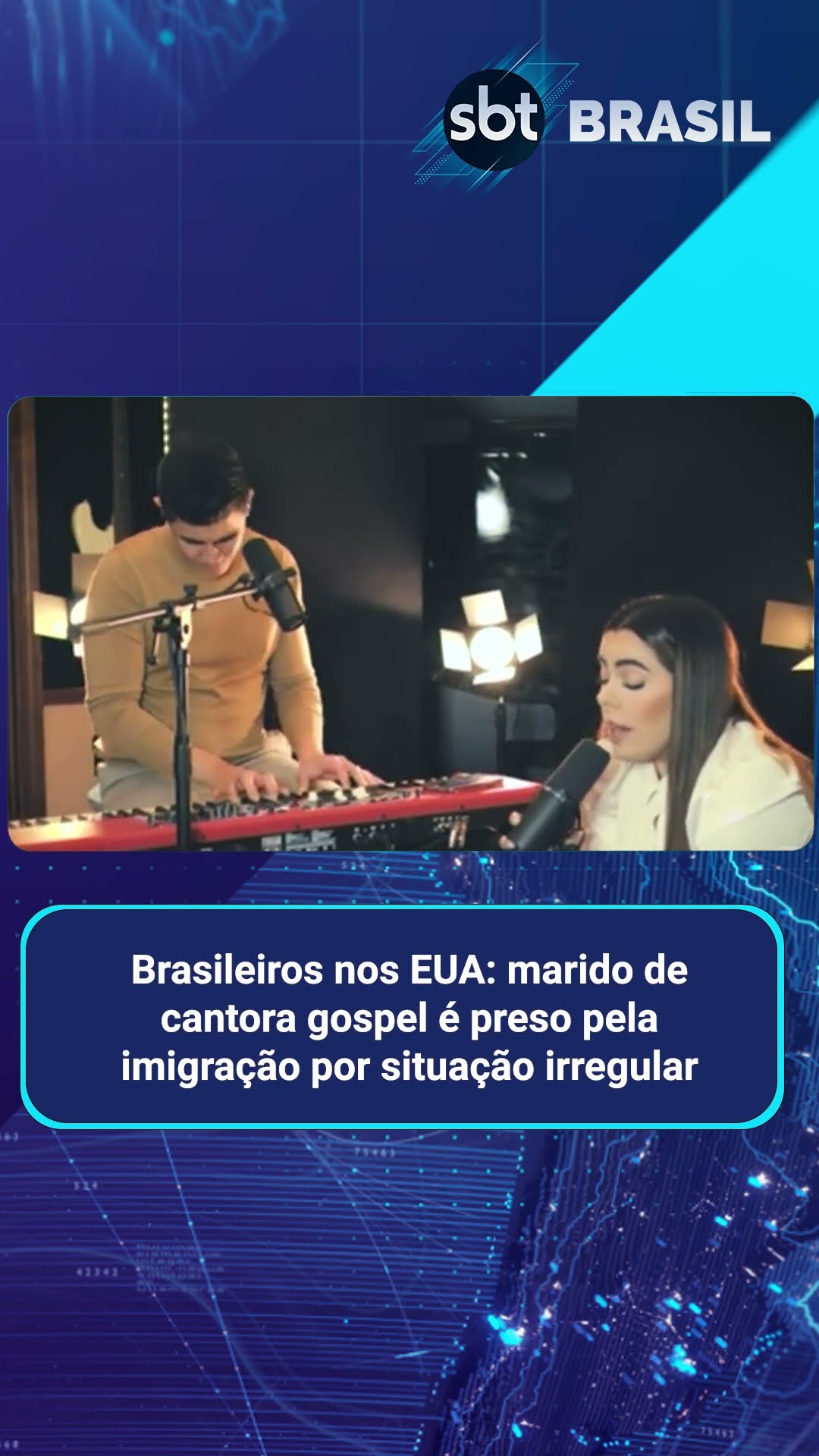 Marido de cantora gospel é preso pelo Departamento de Imigração nos EUA | SBT Brasil (10/02/25)
