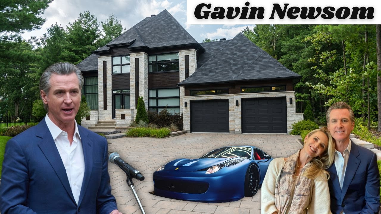 Gavin Newsom's Lifestyle 2025 ★ House Tour, Wife, 4 Children, Cars, Net