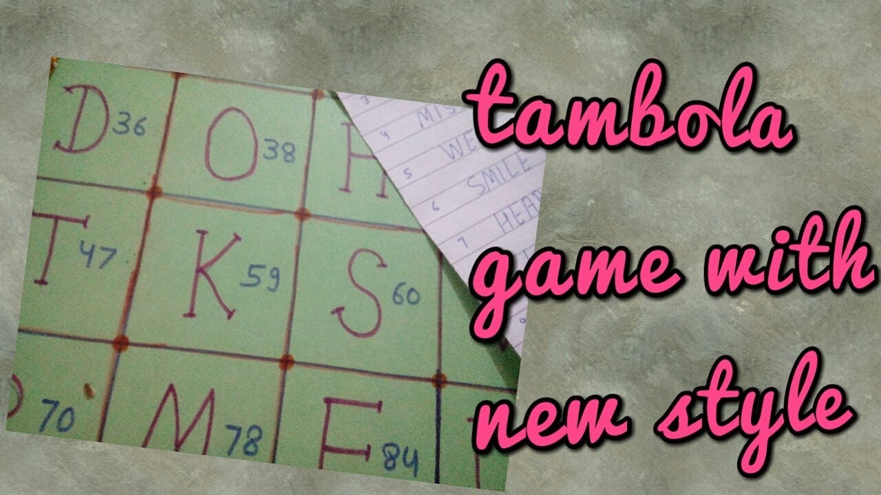 Tambola game /Valentine's day special.(Kitty game)(fun game). YouTube
