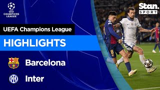Thumbnail for Barcelona v Inter Highlights | 2024/25 | UEFA Champions League