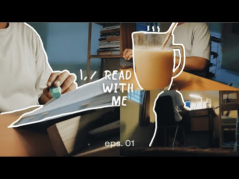 read with me for 30 minutes |🌧️ rain and campfire sounds🏕️ eps. 01