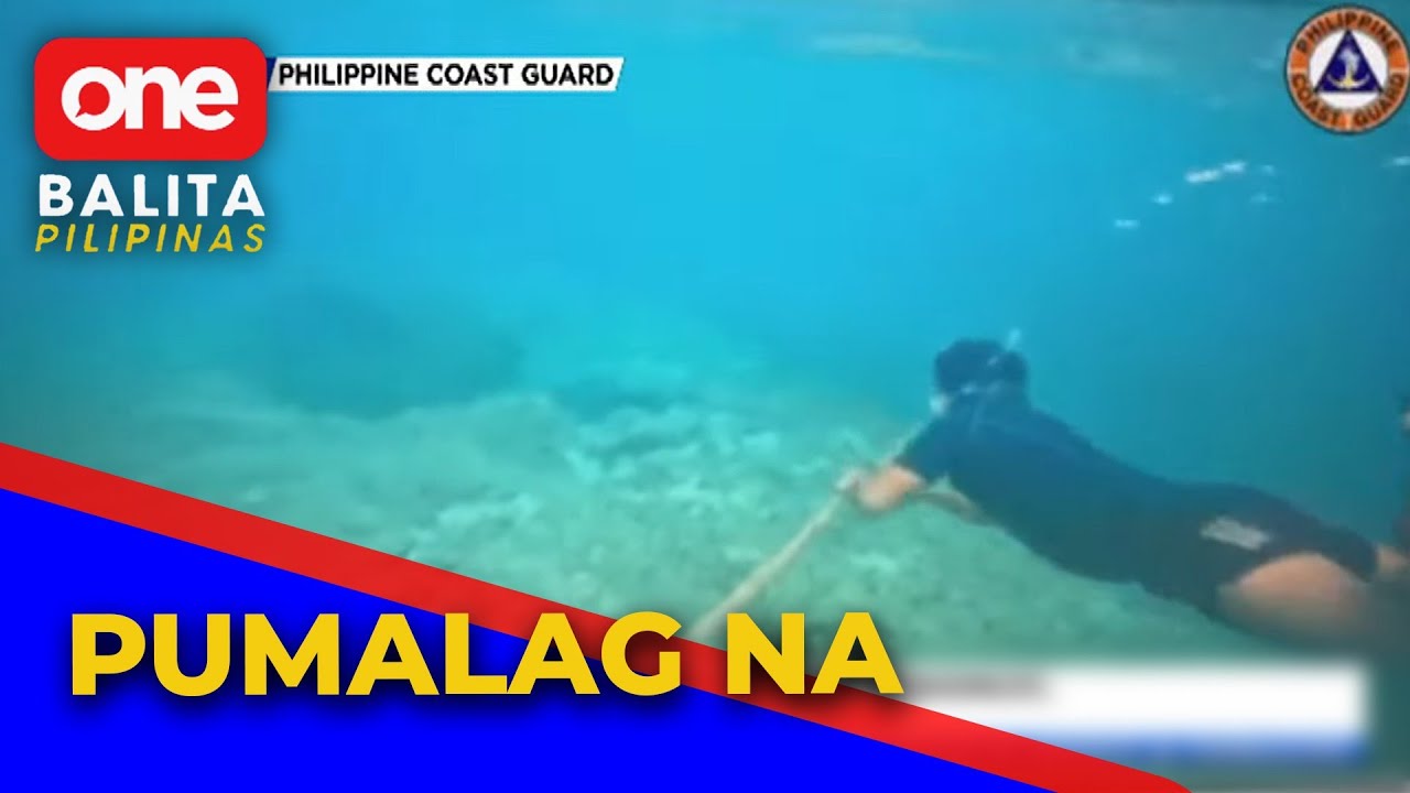 PCG, tinanggal na ang floating barrier sa Bajo de Masinloc - YouTube