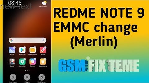 Xiaomi/ Redmi Note 9 (Merlin) Emmc change GSM FIX TEAM