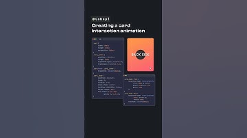 3D card interaction animation | HTML & CSS ✨