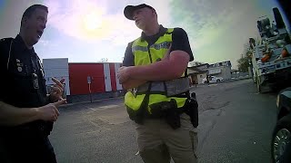 Full Body Camera Video - Man accused of impersonating a police officer in Whitehall