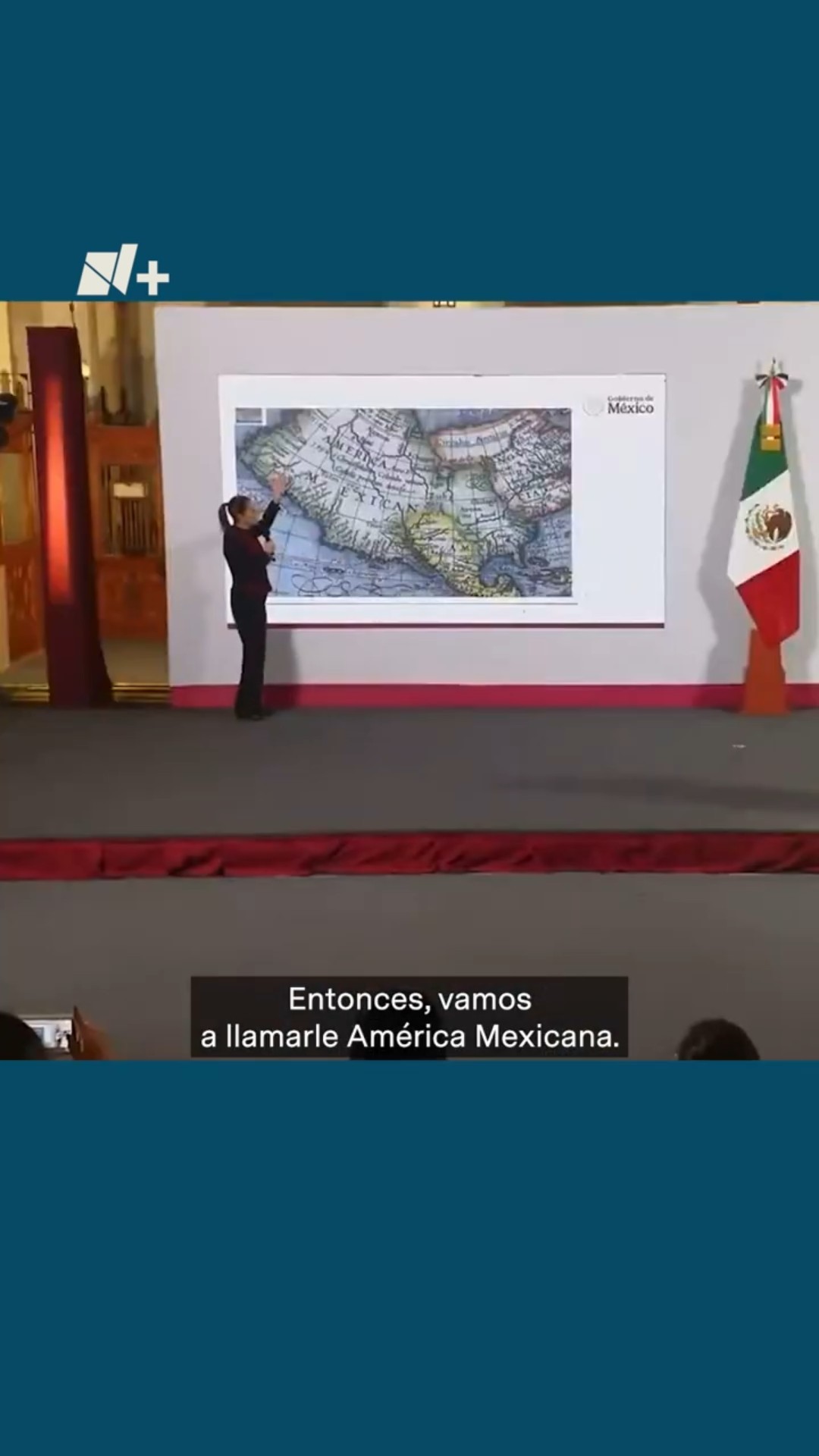 Sheinbaum: A norteamérica vamos a llamarle América Mexicana #nmas #trump #claudiasheinbaum #shorts