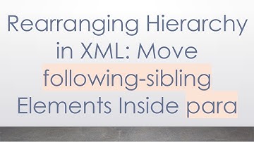 Rearranging Hierarchy in XML: Move following-sibling Elements Inside para