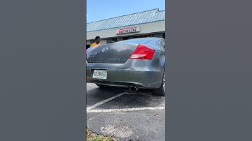 Honda Accord Muffler delete (revs at end)