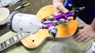 Slash AFD DIY Les Paul Kit - (Part 4: Sanding Sealer,Clear Coat / Buffing)