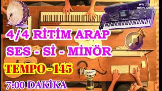 4/4 Ritim Arap Si Minör Tempo 145