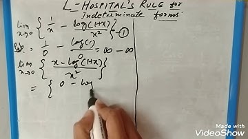 How to solve infinity- infinity form using L hospital