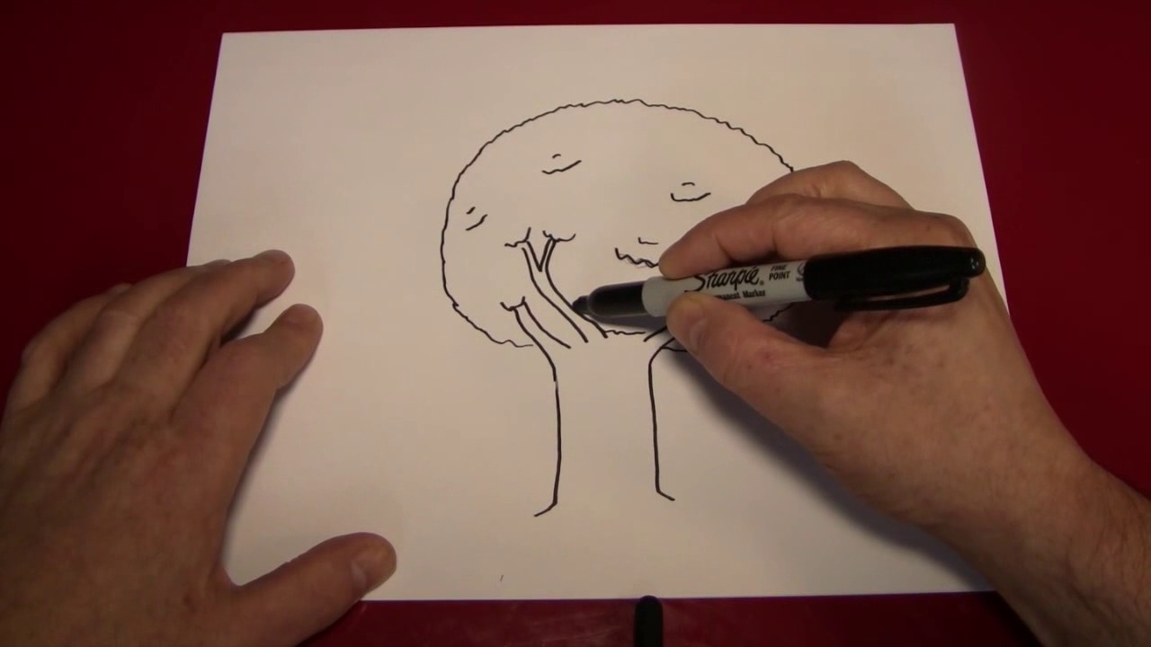 Keren Cara Menggambar Pohon Kartun Sederhana Dasar YouTube