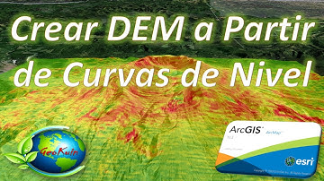 ArcGIS 10. Cap 5. DEM. Lec 4. Crear DEM a Partir de Curvas de Nivel
