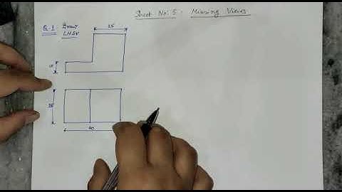 Missing Views Problem No. 1 | Engineering Drawing