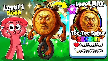 Unlocking MAX LEVEL OP SECRET Toc Toc Sahur In Brainrot Evolution