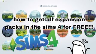 HOW TO GET THE SIMS 4 EXPANSION PACKS | WORKS FOR BOTH MAC AND WINDOWS
