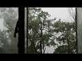 10 hours asmr heavy rain sound for sleeping in the old hotel room  no talking asmr