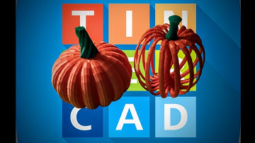 Tinkercad Beginner Tutorial ( Part 21 ) Pumpkin Design and Print! 3D Modeling!