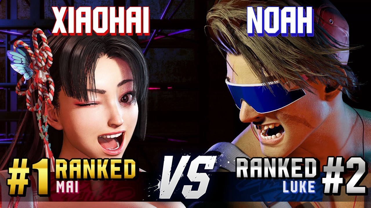 SF6 ▰ XIAOHAI (#1 Ranked Mai) vs NOAHTHEPRODIGY (#2 Ranked Luke) ▰ High Level Gameplay
