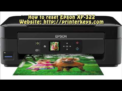 video Reset Epson XP 322 323 325 Waste Ink Pad Counter