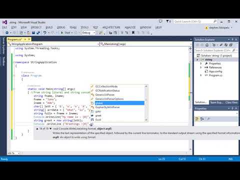 string concatenation c# - YouTube