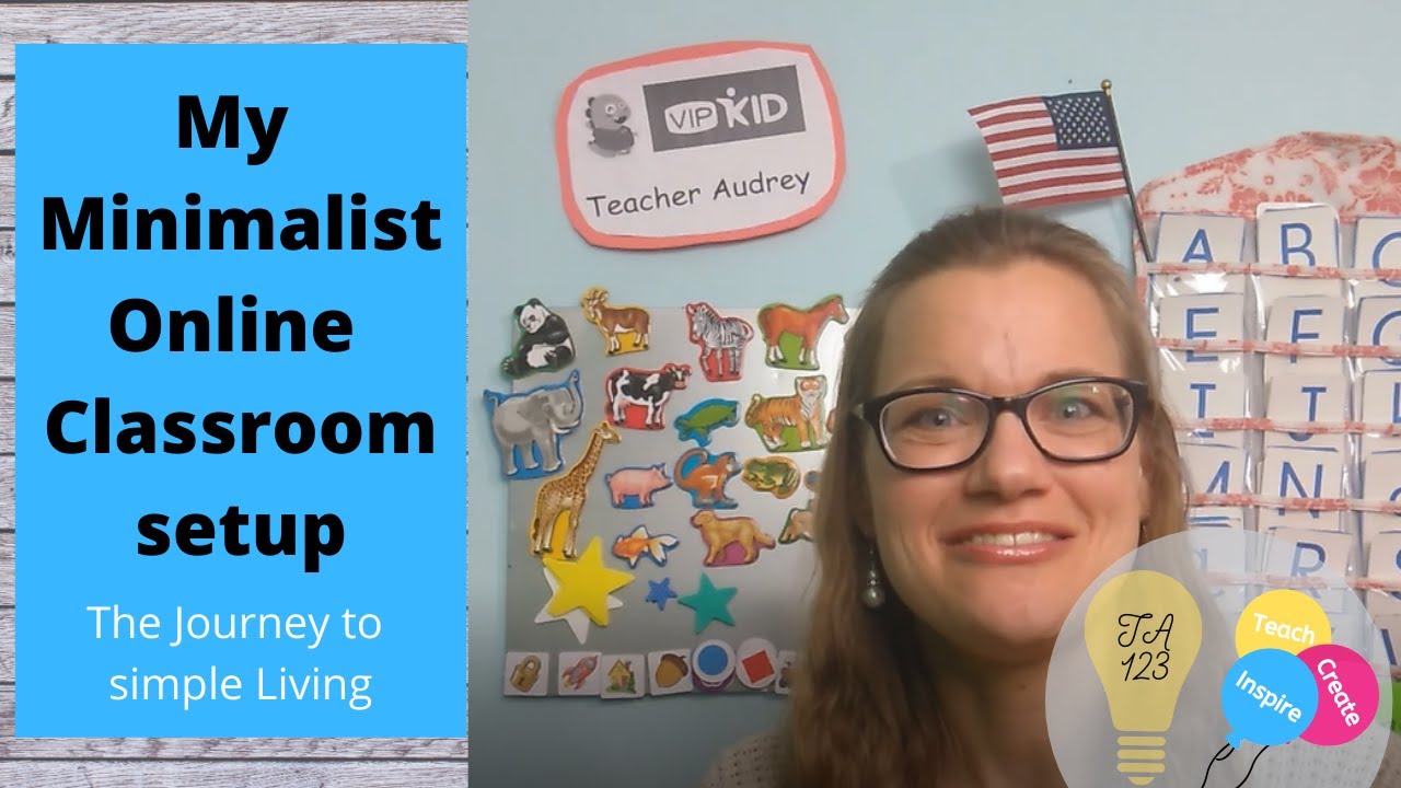VIPKid Minimalist Online Classroom setup - YouTube