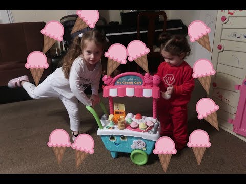 Elizabeth \u0026 Eva Pretend Play with Ice Cream Cart | ვის უნდა ნაყინი?