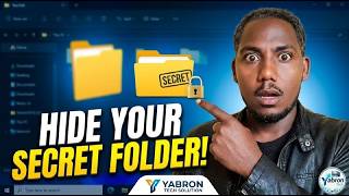 Hide the secret folder from desktop using cmd...