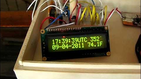 PICAXE 20X2 Clock, Date, Temperature and Compass Heading
