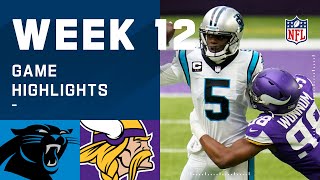 Panthers vs. Vikings Week 12 Highlights | NFL 2020