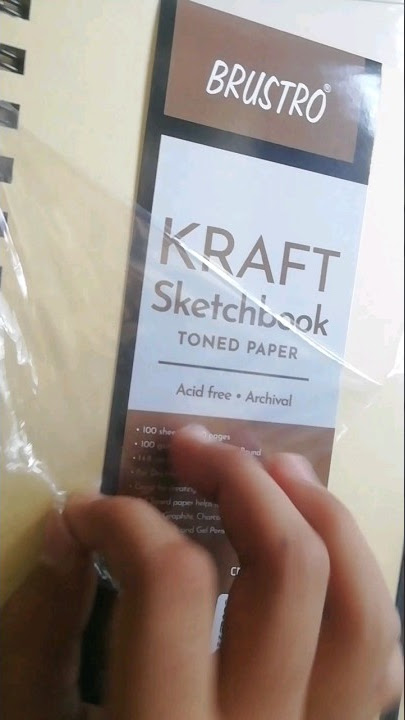 Brustro Toned Grey Sketchbook Unboxing & Review/ NDN Painting