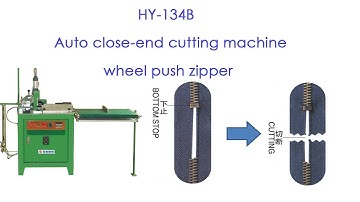 HY-134B Auto close end cutting machine #zipper machine
