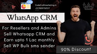 Get WhatsApp CRM Admin Panel at a Cheap Price – Limited Offer! #CodeCraftMarketing.in +917009732517