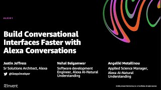 AWS re:Invent 2020: Build conversational interfaces faster with Alexa Conversations
