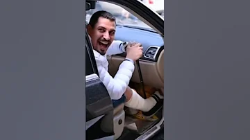 تفاصيل اصابة وكسر رجل جيو ماجد امام كواليس عضة اسد ولا نظرة حسد مع جيو ماجد امام 
