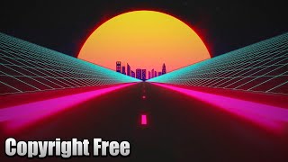 Synthwave Road Loop 2 Stock Video/Animated Background