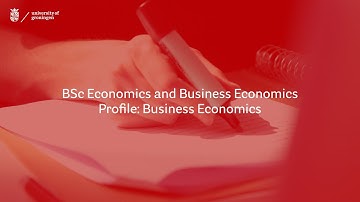 BSc EBE - Business Economics profile