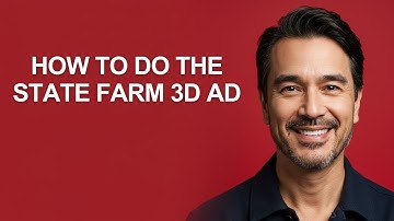 How to Do The State Farm 3d Ad - KevinHowTo