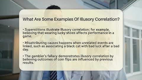 What Are Some Examples Of Illusory Correlation? - Psychological Clarity