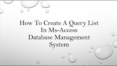 Microsoft-Access Database Management System Class-7 |BASAVA ITI MANVI|