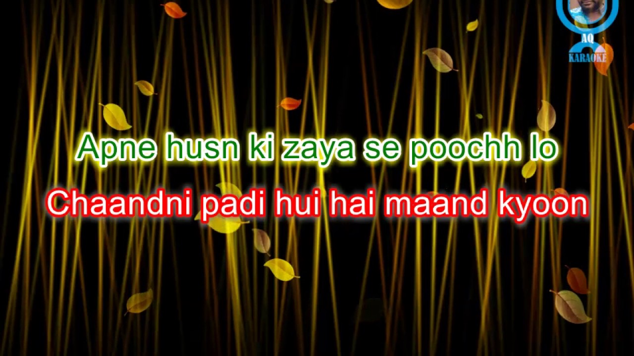 Hindi karaoke Song Badlon Mein Chup
