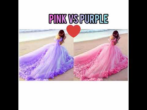 pink vs purple #choose#girls favourite #shorts